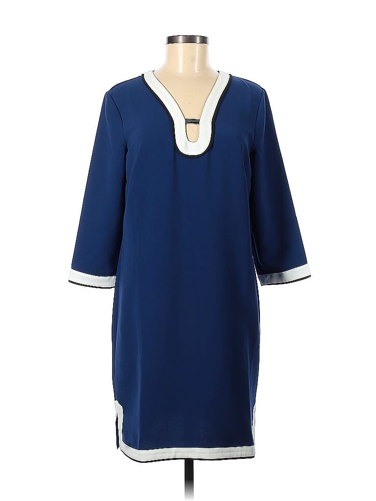 Ann Taylor Blue Casual Dress Size M - photo 1