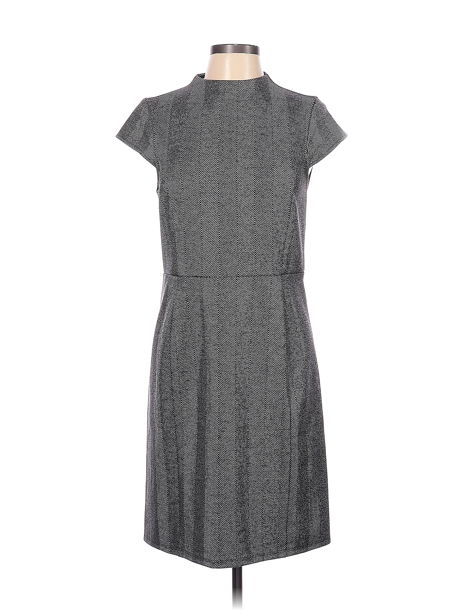 H&M Solid Gray Casual Dress Size L - 53% off | thredUP
