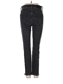 Madewell Petite 10" High-Rise Skinny Jeans in Berkeley Black: Button-Through Edition (view 2)