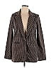GB 100% Polyester Houndstooth Checkered-gingham Plaid Tweed Brown Black Blazer Size XL - photo 1