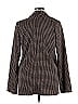 GB 100% Polyester Houndstooth Checkered-gingham Plaid Tweed Brown Black Blazer Size XL - photo 2