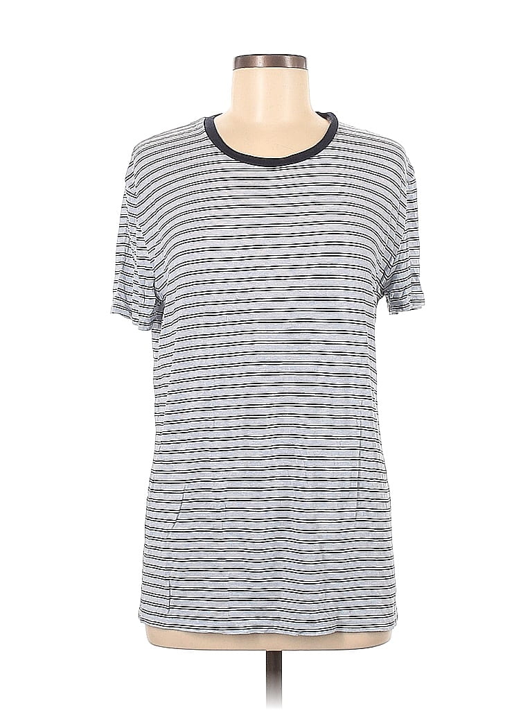 PIECES Pcbillo Tee Lurex Stripes Noos BC T-Shirt Donna