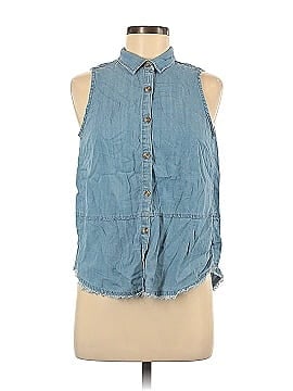 Thread and Supply Sleeveless Button-Down Shirt (view 1)