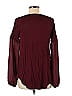Maurices Burgundy Long Sleeve Blouse Size M - photo 2
