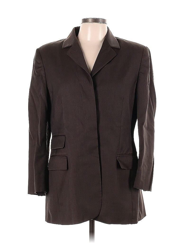 Accent by Marzotto Brown Wool Blazer Size 48 (IT) - photo 1