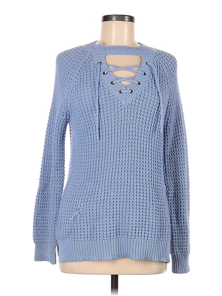 Alya Blue Pullover Sweater Size M - photo 1