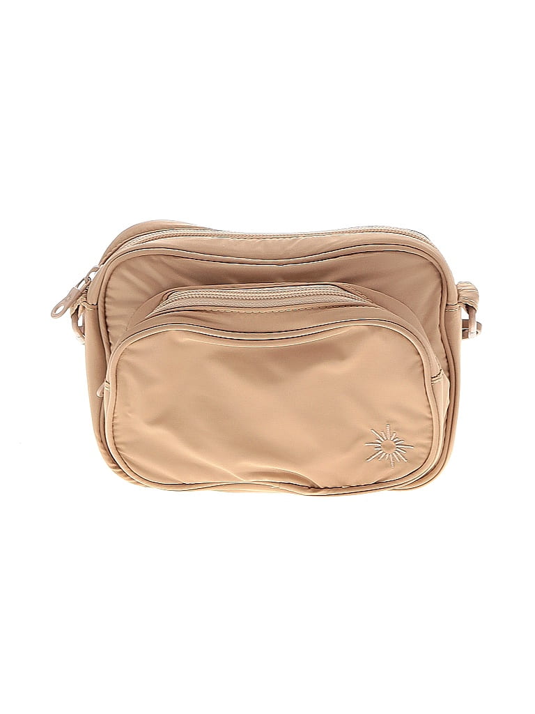 OFFLINE by Aerie 100% Polyester Solid Tan Crossbody Bag One Size - photo 1