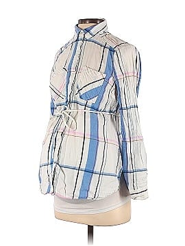 Motherhood Long Sleeve Button-Down Shirt (view 1)