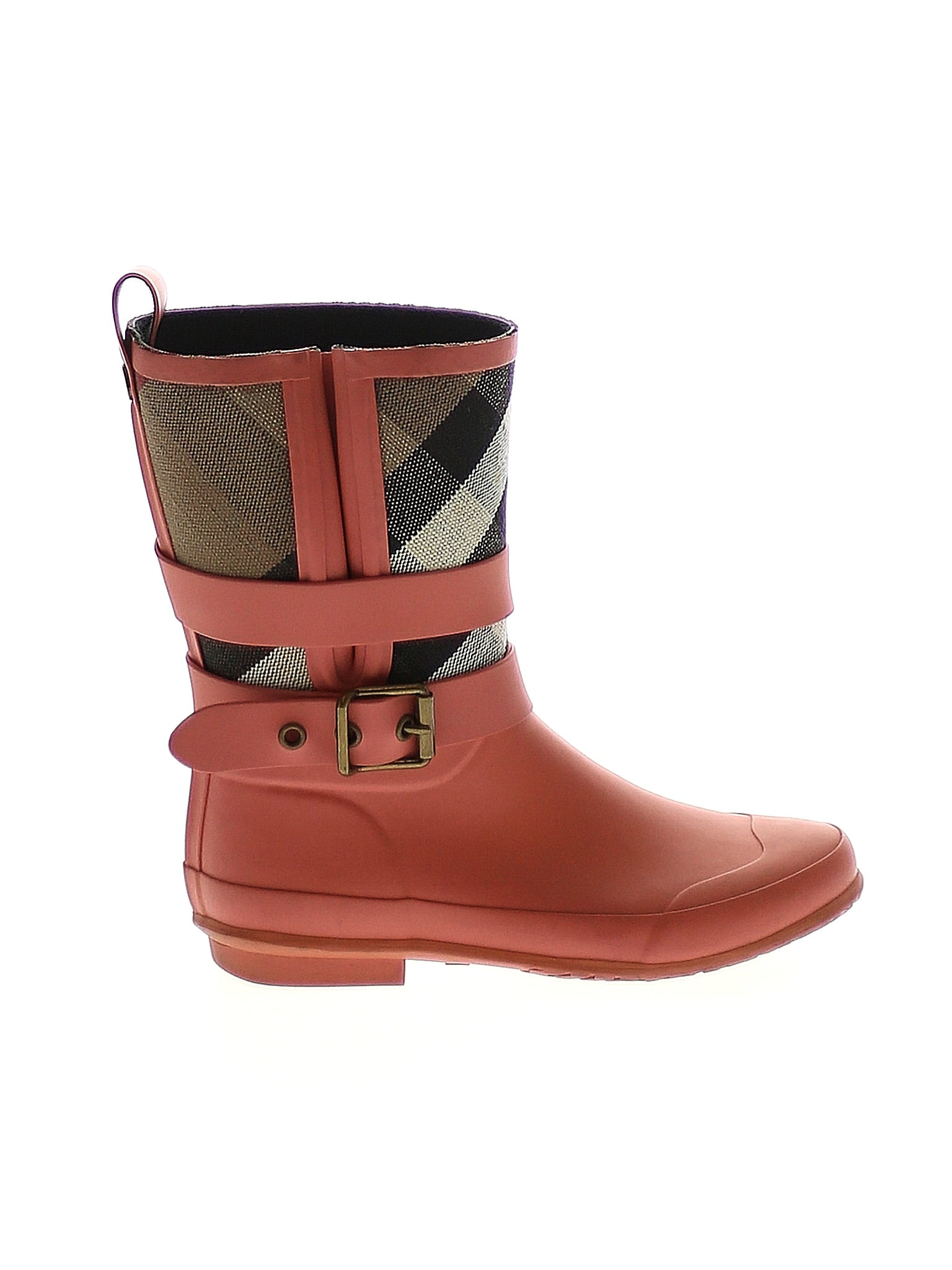 Burberry hot sale red boots