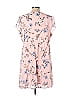 Emma & Michele 100% Polyester Floral Motif Floral Pink Casual Dress Size L - photo 2