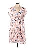 Emma & Michele 100% Polyester Floral Motif Floral Pink Casual Dress Size L - photo 1