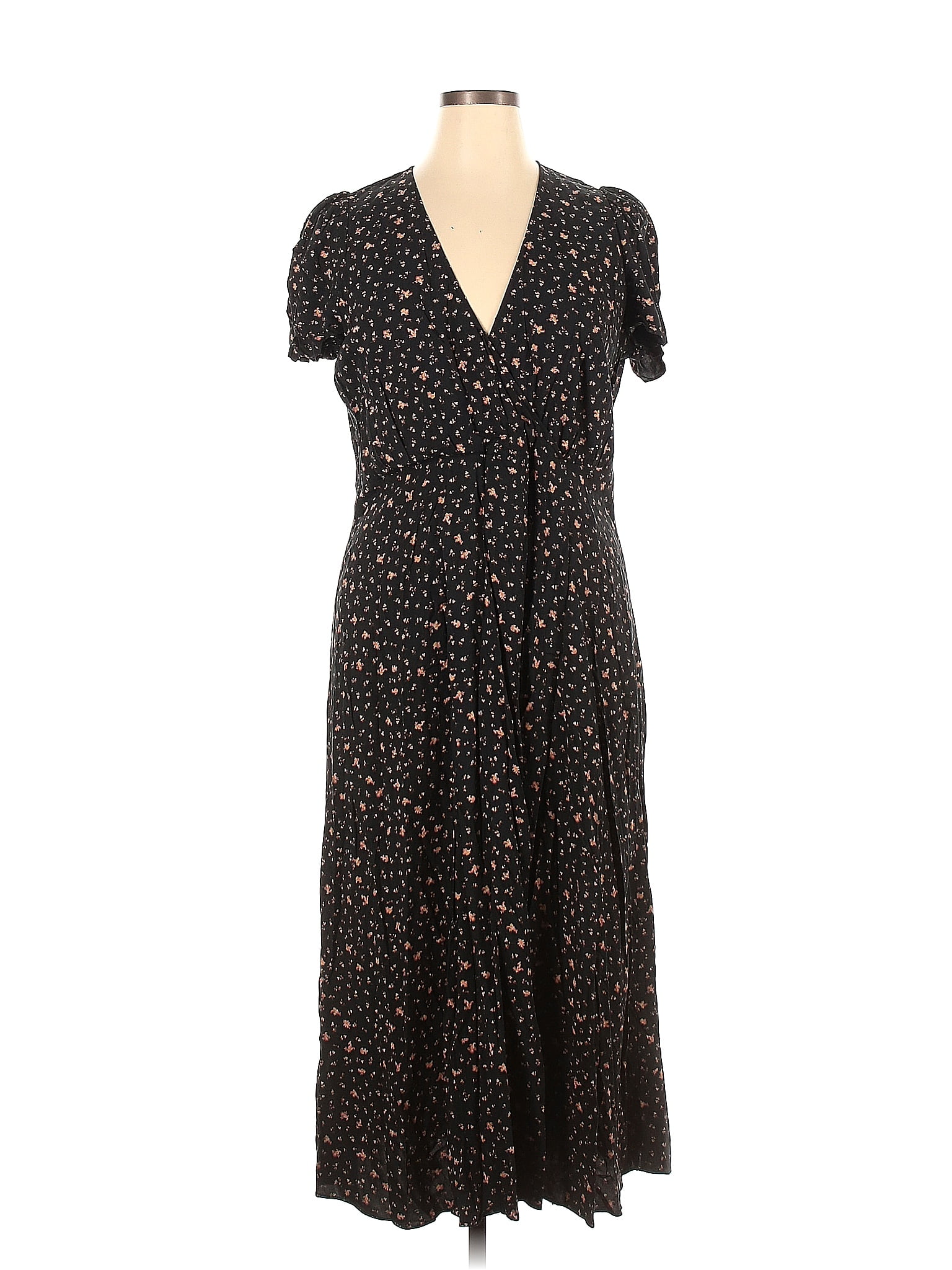 Madewell Polka Dots Black Casual Dress Size 14 - 64% off | thredUP