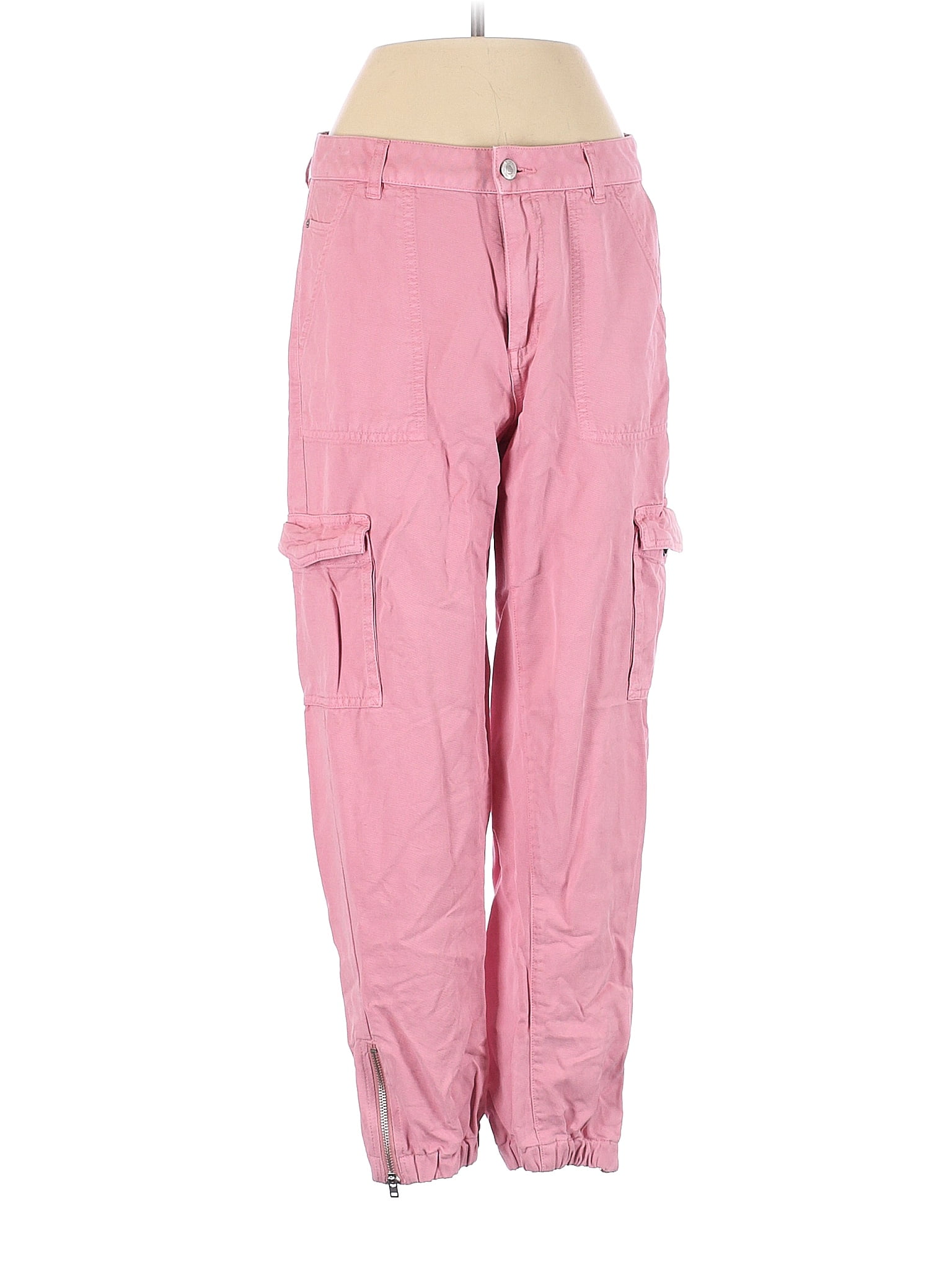 Ensemble Fille Pantalon Cargo Rose & Débardeur à Strass Cœur Noir HEARTACHE Taille 7