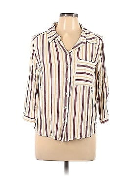 Market and Spruce 3/4 Sleeve Button-Down Shirt (view 1)