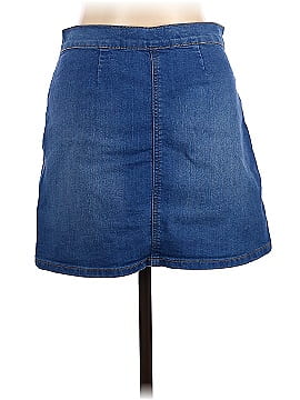 Wax Jean Denim Skirt (view 2)
