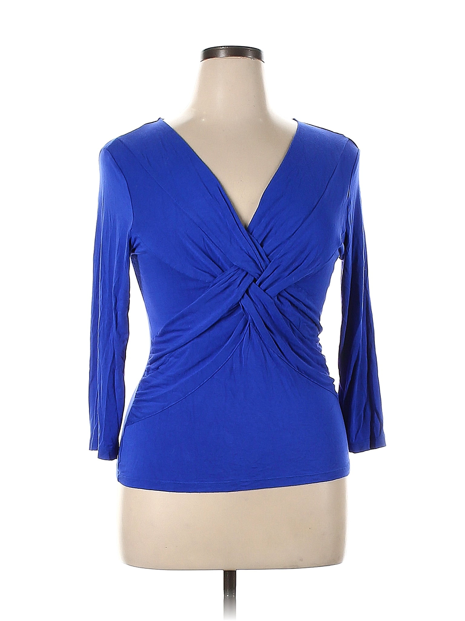 Cable & Gauge Blue Long Sleeve Top Size XL 58 off thredUP