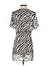 Assorted Brands 100% Polyester Zebra Print Gray Black Swimsuit Cover Up Size P - photo 2
