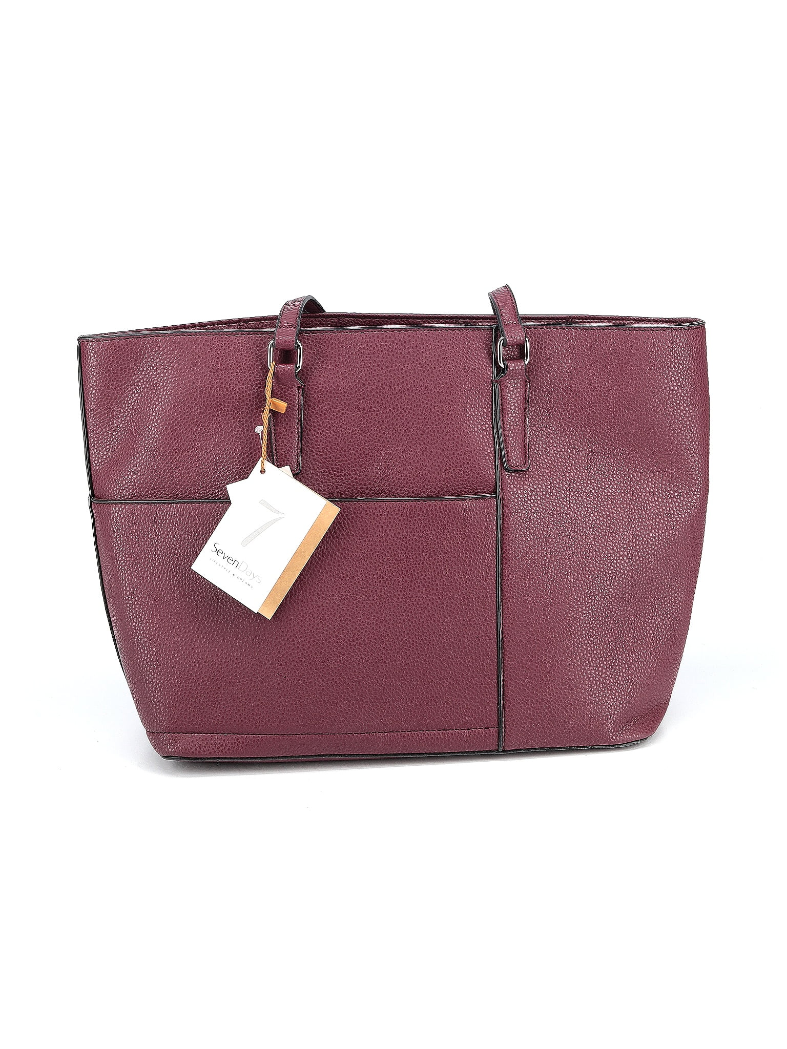 T.J. Maxx Solid Maroon Burgundy Tote One Size 46 off thredUP