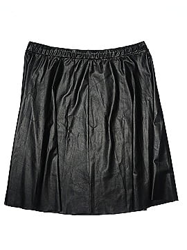 Ashley Stewart Faux Leather Skirt (view 2)