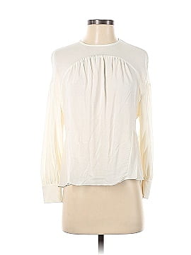 Vince. Long Sleeve Silk Top (view 1)