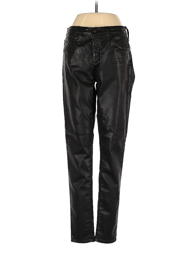 Pre-owned Adriano Goldschmied Faux Leather Pants In Black