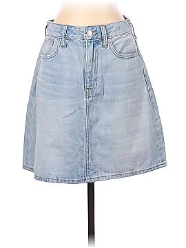 Madewell Curvy Denim High-Waist Straight Mini Skirt in Fitzgerald Wash (view 1)