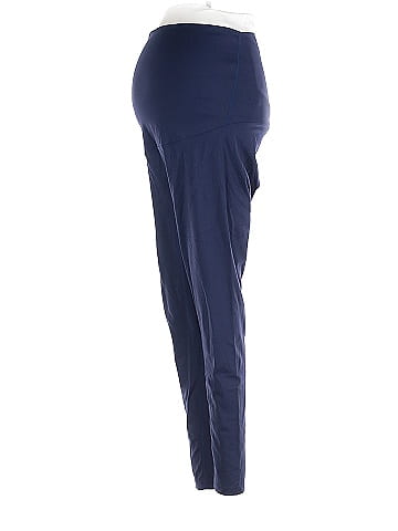 PoshDivah Solid Navy Blue Leggings Size M (Maternity) - 34% off