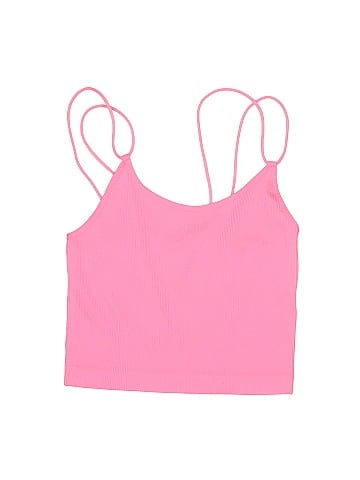 No Boundaries Solid Pink Tank Top Size L (Kids) - 18% off