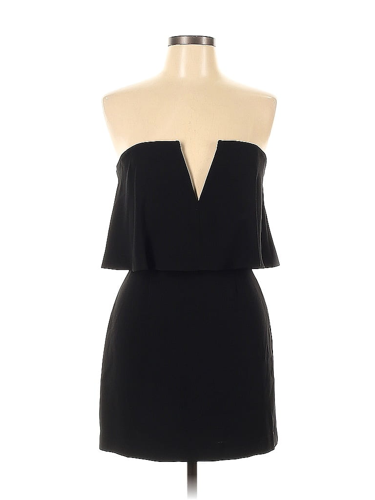 BCBGMAXAZRIA Solid Black Casual Dress Size 6 - 85% off | ThredUp