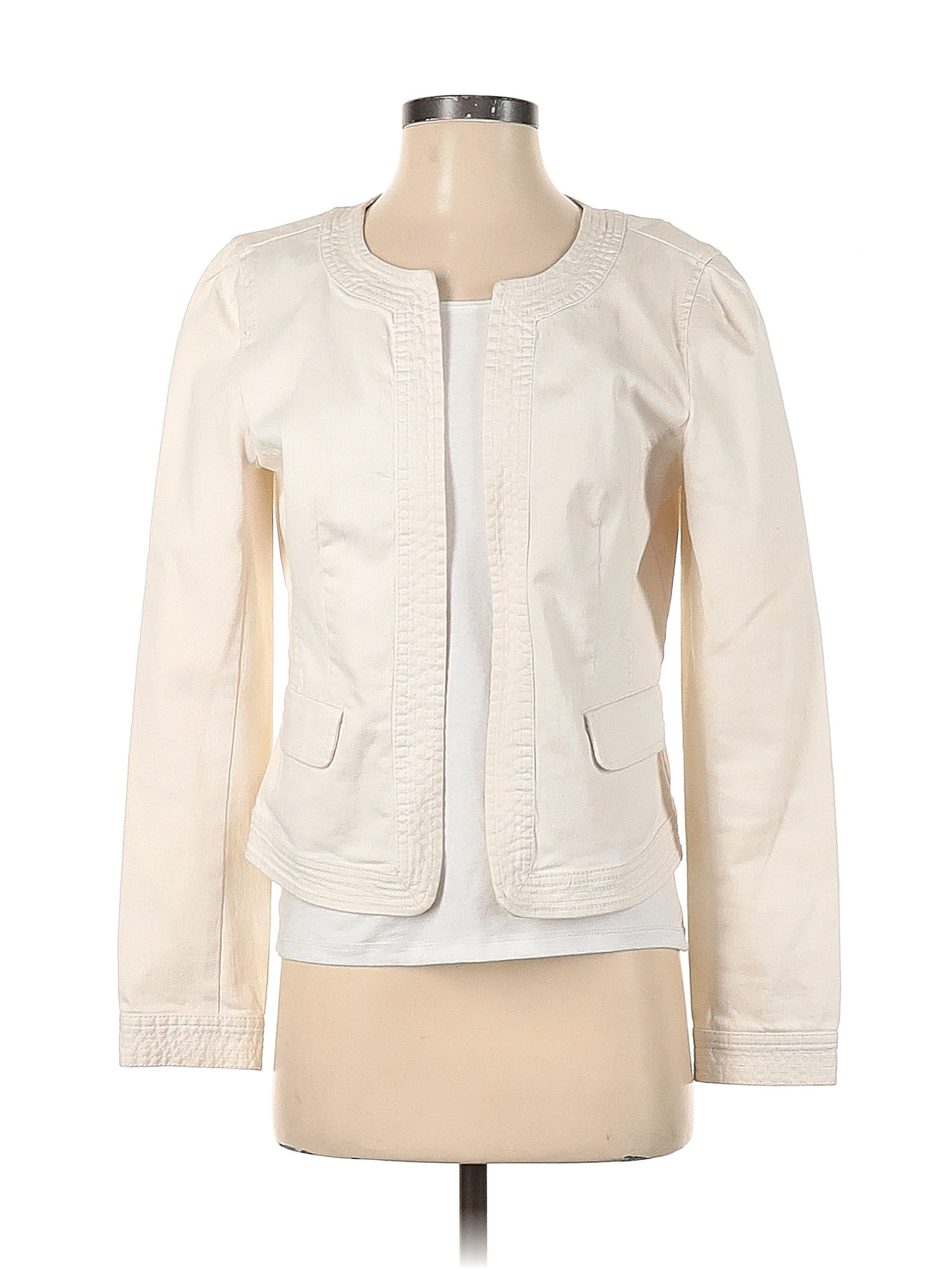 Ann Taylor LOFT Ivory Jacket Size S - 88% off | ThredUp