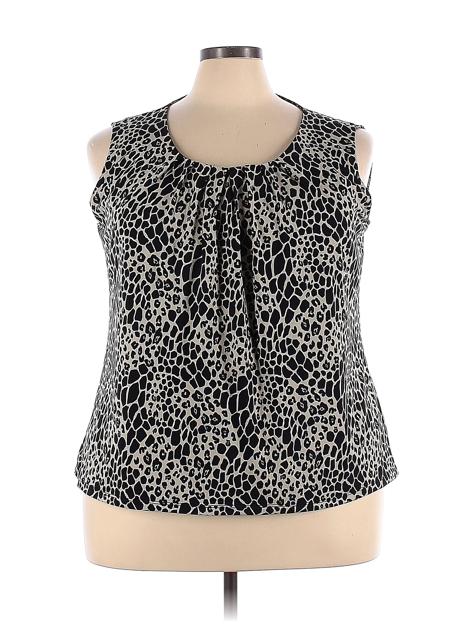 Jones Studio Black Sleeveless Blouse Size 3X (Plus) - 62% off | thredUP