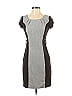 BCX Chevron-herringbone Gray Casual Dress Size 1 - photo 1