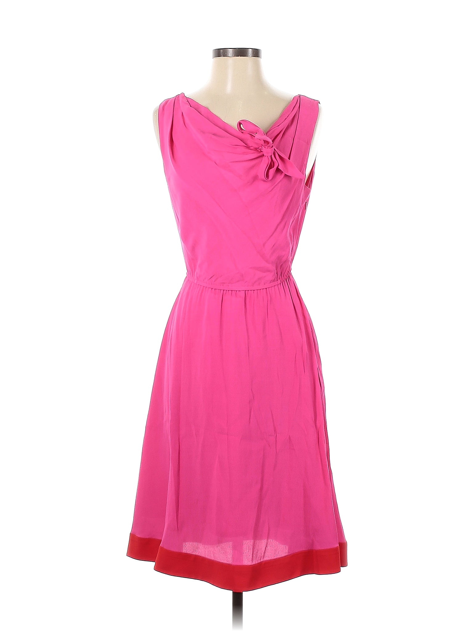Kate Spade New York 100 Viscose Pink Casual Dress Size 4 78 off