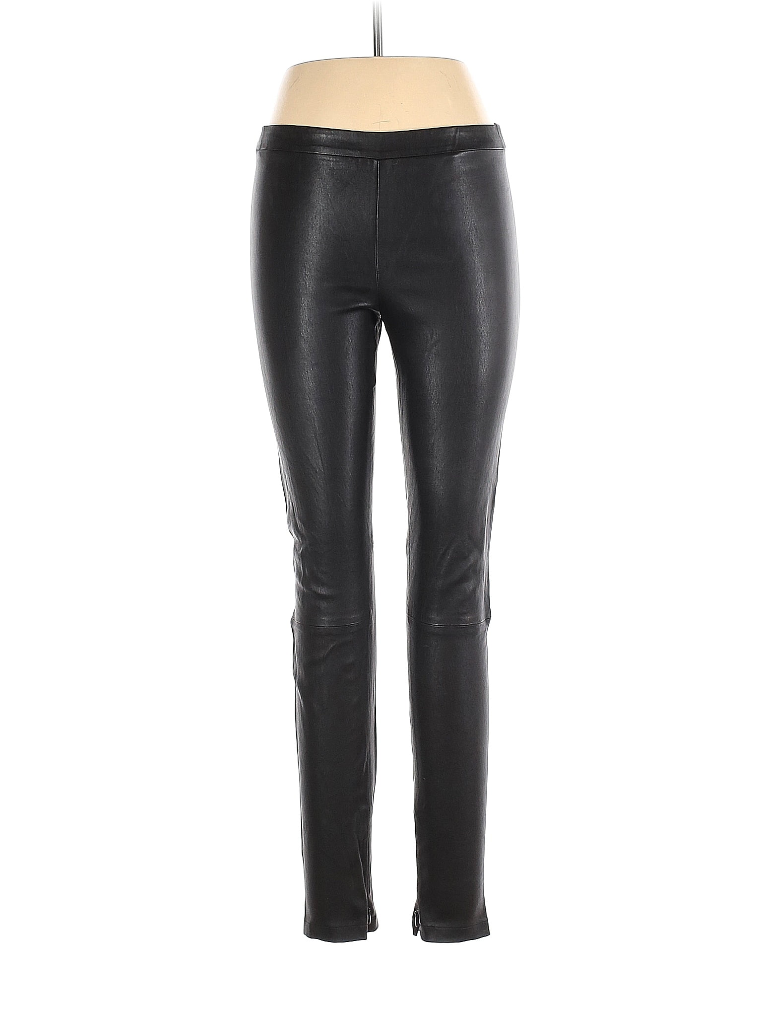 Vince. 100% Leather Solid Black Leather Pants Size L - 80% off | thredUP