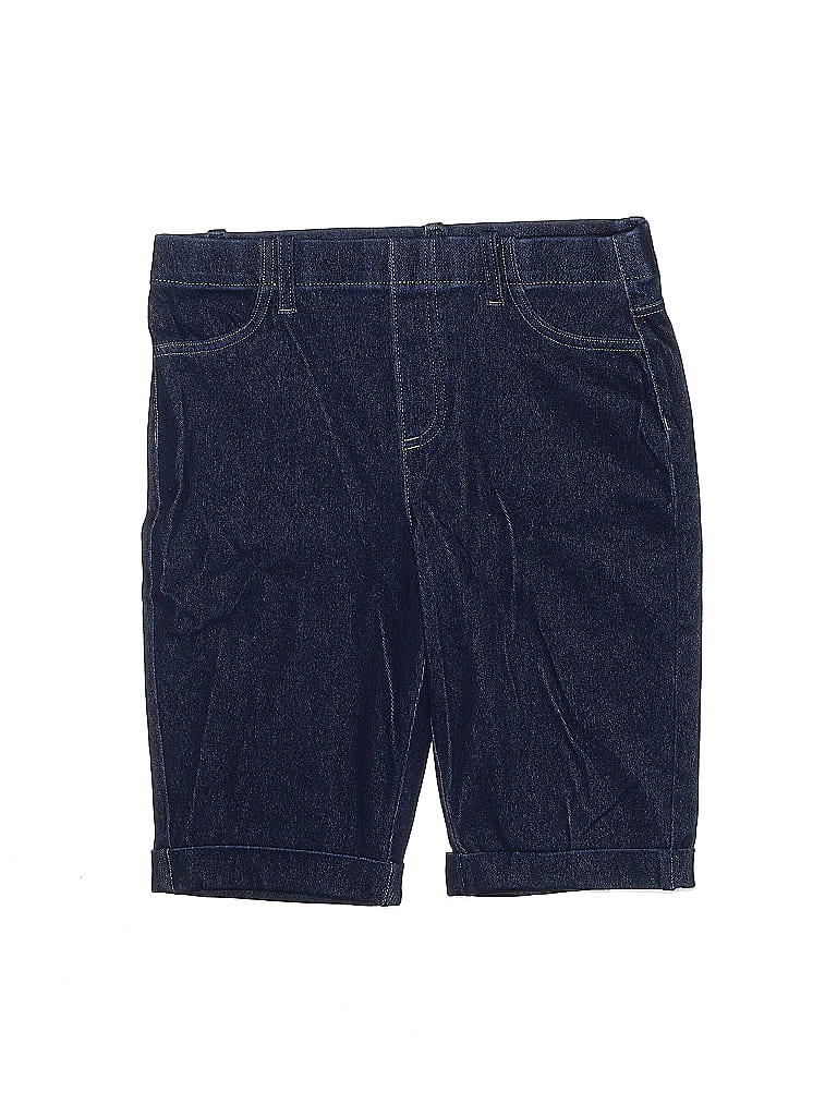 Serra Solid Navy Blue Denim Shorts Size M - 26% off | thredUP