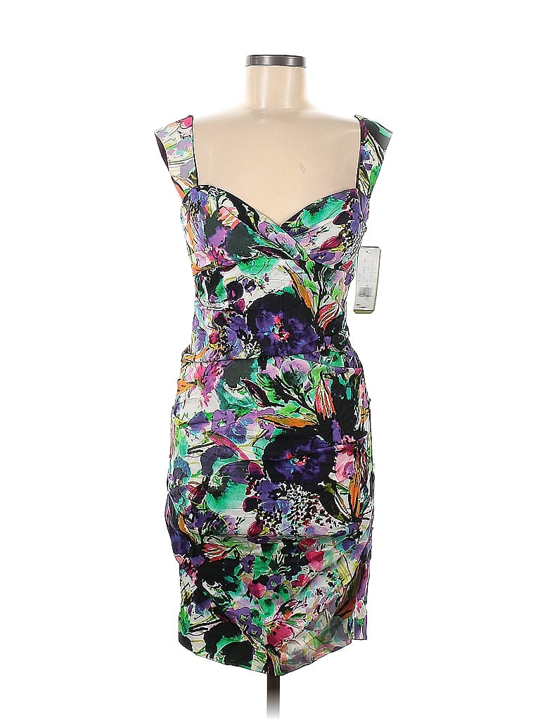 XS Nicole Miller Artelier Floral Mini Dress Summer Sleeveless Designer