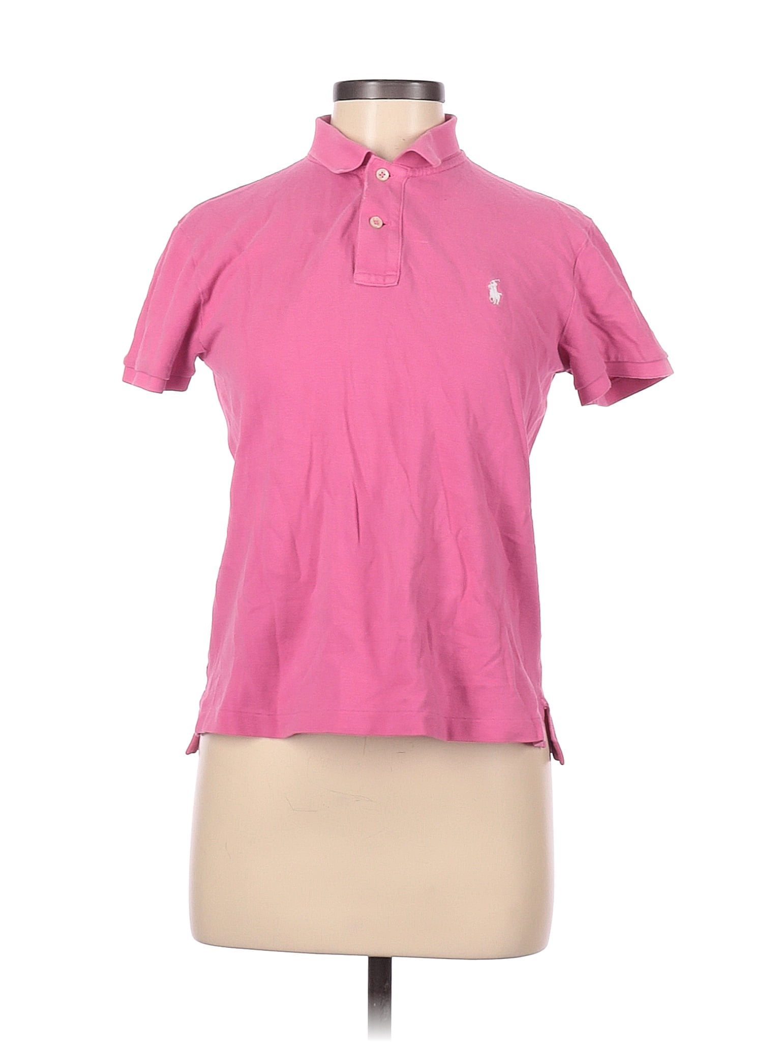 Polo By Ralph Lauren 100 Cotton Pink Short Sleeve Polo Size M 73