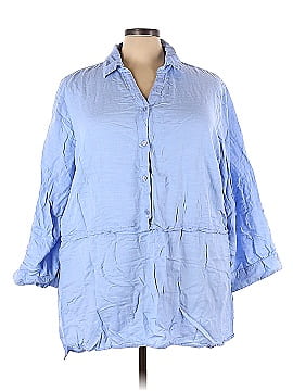 Ashley Stewart Long Sleeve Button-Down Shirt (view 1)