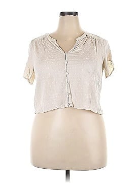 Rose + Olive Short Sleeve Button-Down Shirt (view 1)