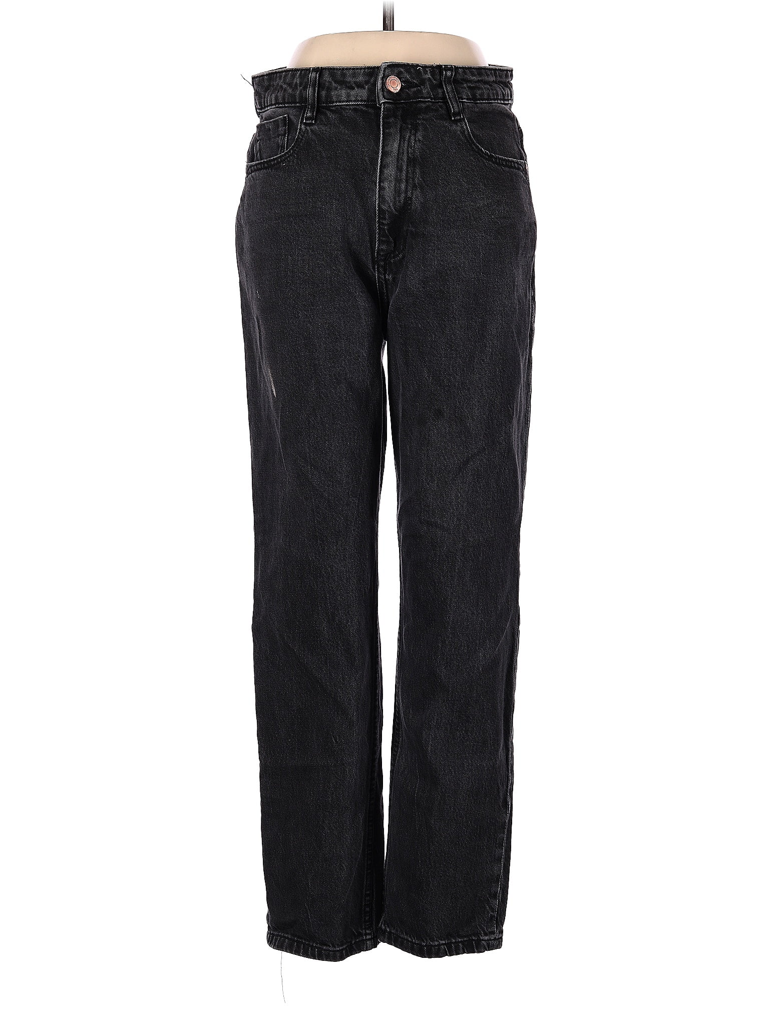 Zara Solid Black Jeans Size 8 - 44% off | ThredUp