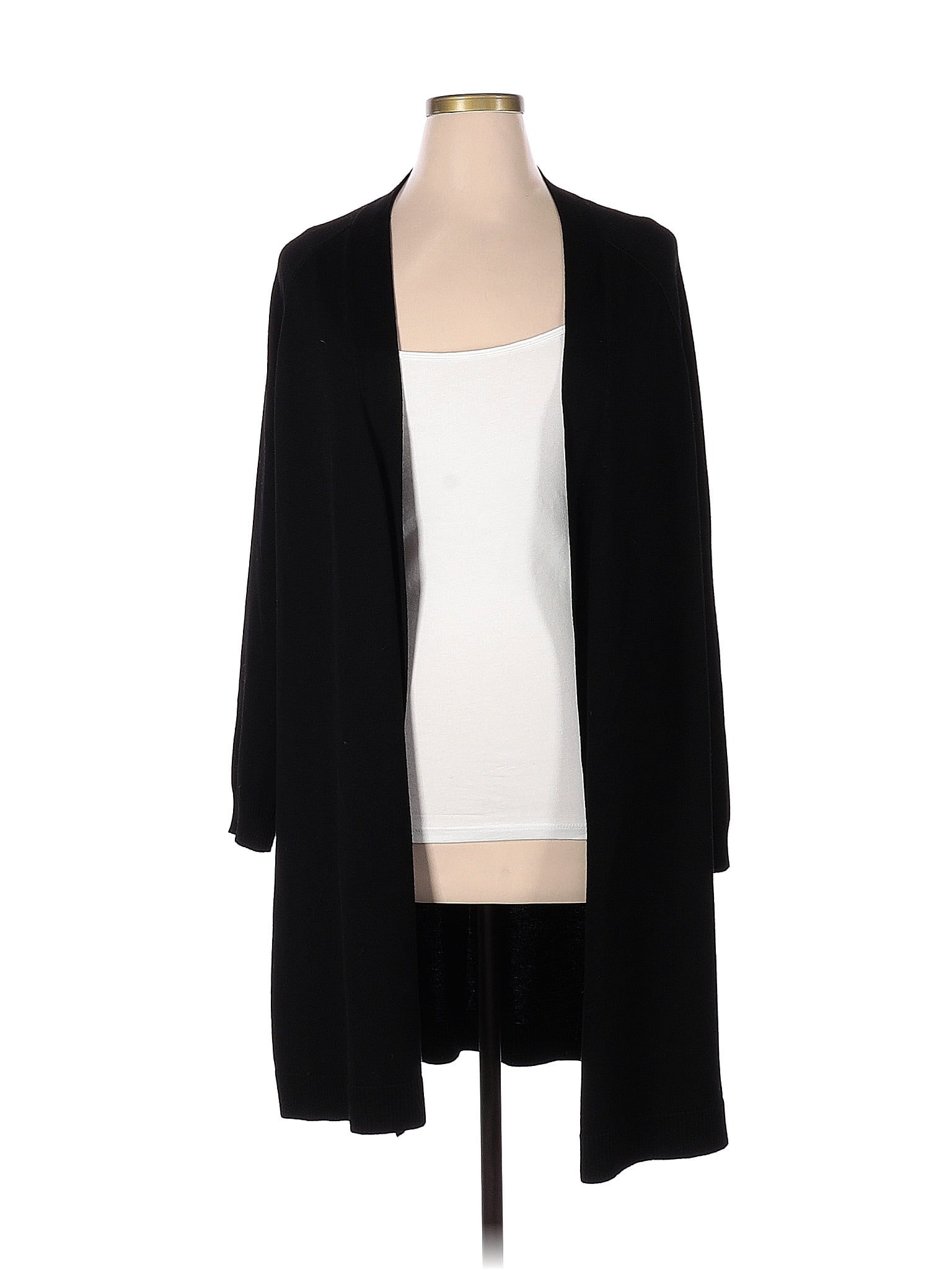 Verve Ami Color Block Solid Black Cardigan Size Xl 71 Off Thredup