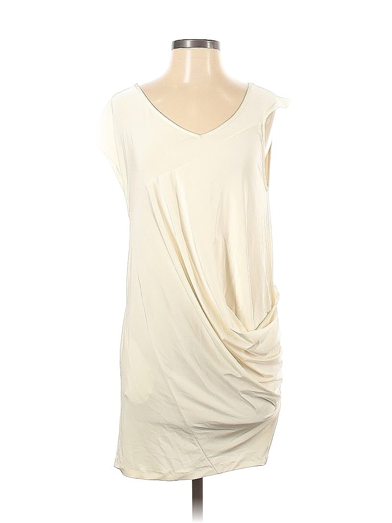 Josh Brody Solid Ivory Casual Dress Size XS - photo 1