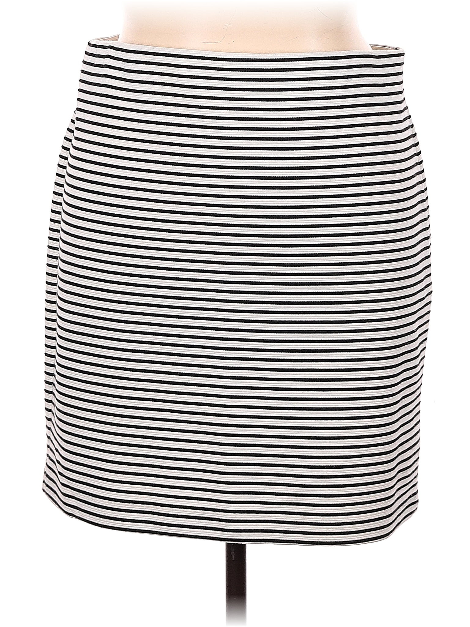 Black and white clearance striped skirt 6x6