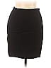 Cerruti 1881 100% Virgin Wool Solid Black Casual Skirt Size 12 - photo 1