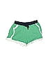 Bella Bliss 100% Cotton Tortoise Color Block Green Athletic Shorts Size 14 - photo 1