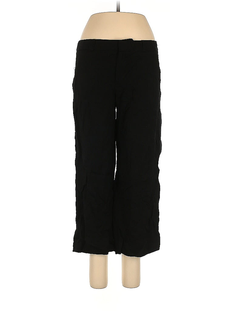 Banana Republic Solid Black Dress Pants Size 8 - photo 1