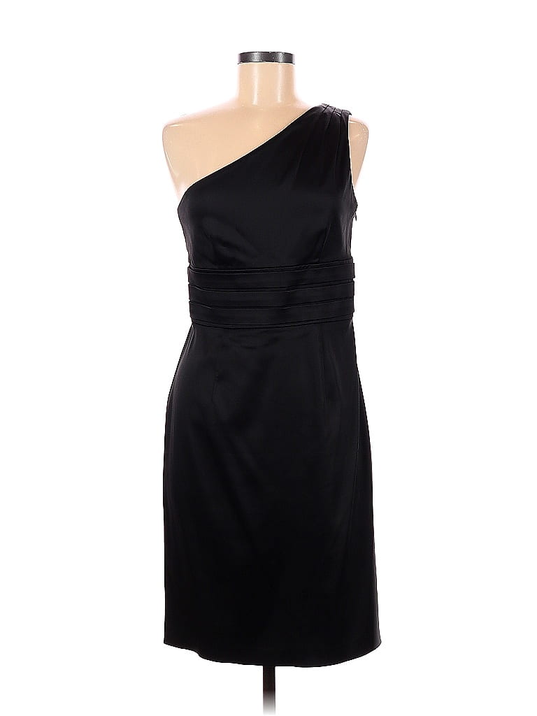 Calvin Klein Solid Black Cocktail Dress Size 8 - photo 1