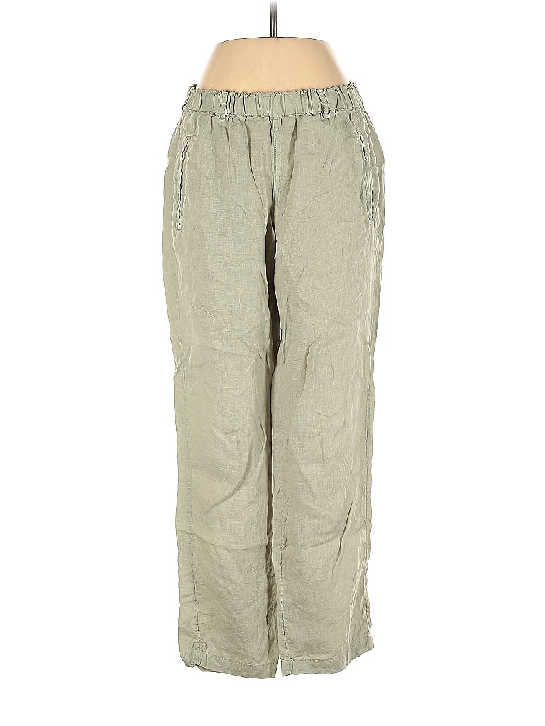 C&C California 100% Linen Green Casual Pants Size XS - 76% off | thredUP