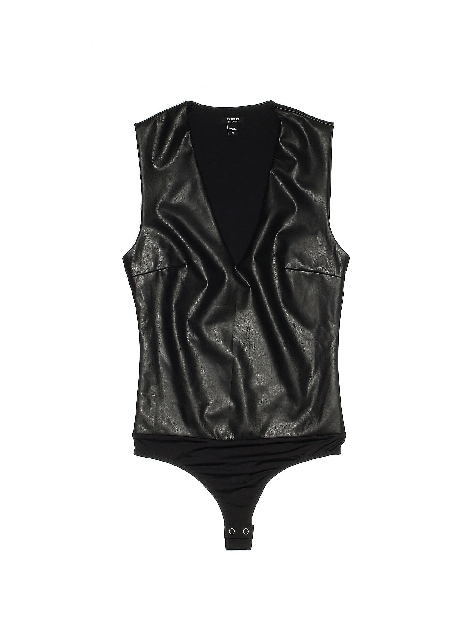 Express Solid Black Bodysuit Size XS 67 off thredUP
