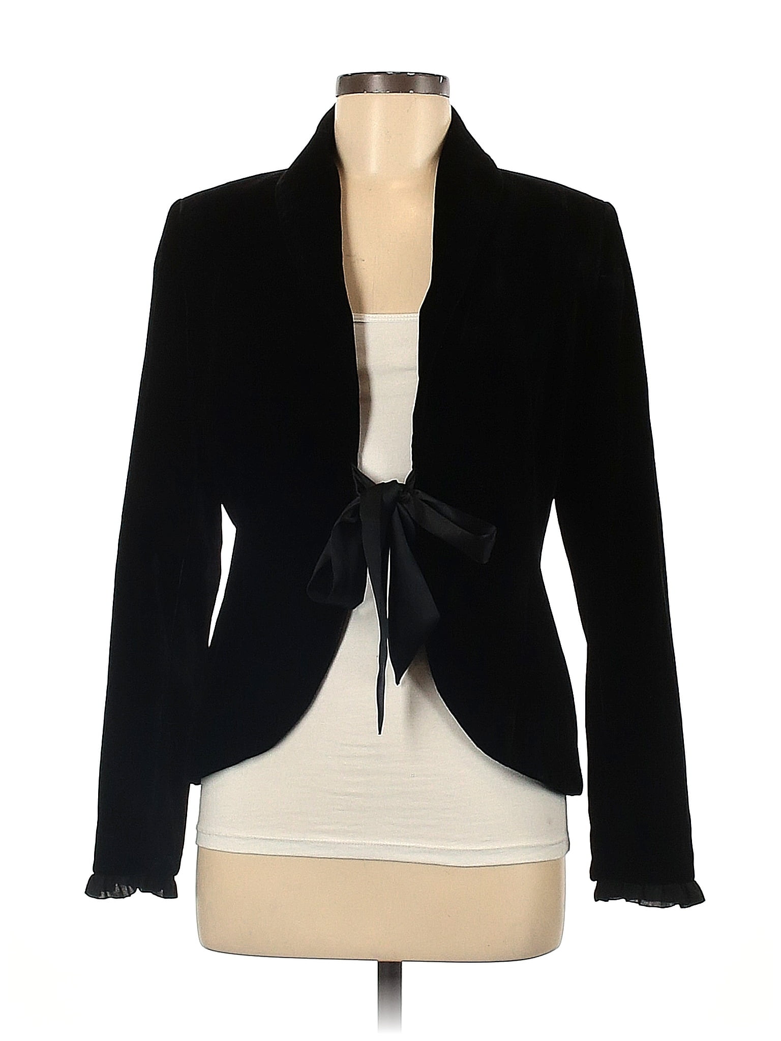 White House Black Market Solid Black Jacket Size 6 - 71% off | ThredUp